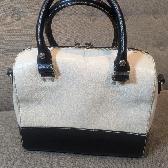 Kate Spade Wellesley Satchel Handbag Boiling bag bicolor black/cream - Picture 5 of 11